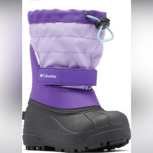 Columbia Unisex-Child Powderbug Plus II Snow Boot- EUC